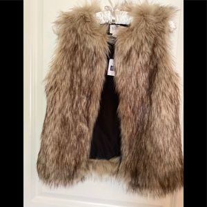 Faux fur vest